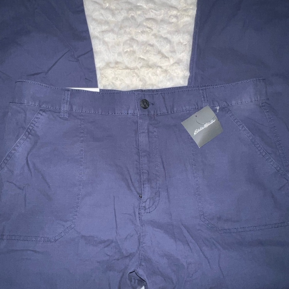 Eddie Bauer Pants Womens Size 14T Dusk Navy Lightweight Outdoor Hiking -New - Picture 5 of 8